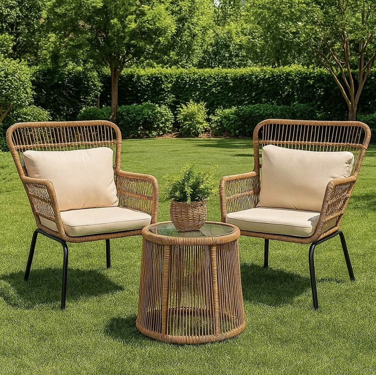 High-Back Garden Chair